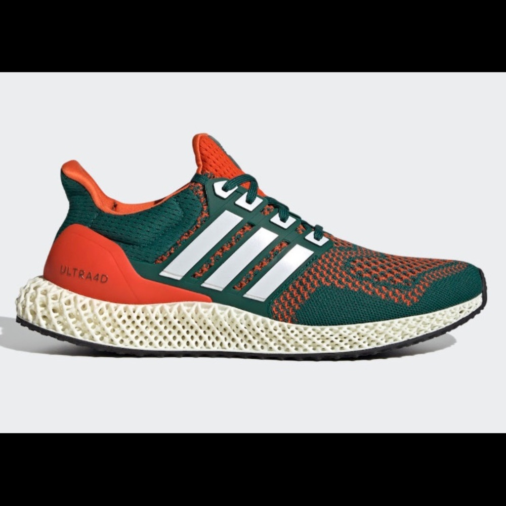 ‼️SOLD ‼️NWT Miami Hurricanes 4D Sneakers ultra boost
